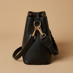 Shoulder Bag with Braided Handle