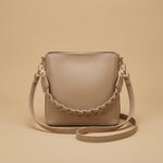 Shoulder Bag with Braided Handle