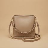 Shoulder Bag with Braided Handle