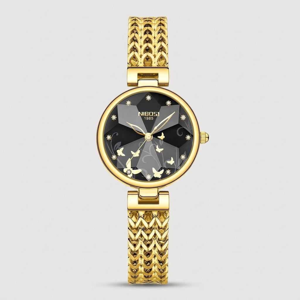 New Stylish Niche Womens Waterproof Watch With A Steel Band