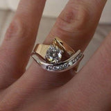 Gold Fusion Ring with Free Form