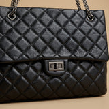 Shoulder Bag with Quilted Chain Straps