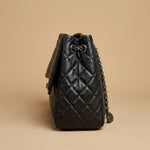 Shoulder Bag with Quilted Chain Straps