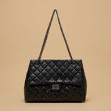 Shoulder Bag with Quilted Chain Straps