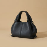 Shoulder Bag with Sculpted Handles