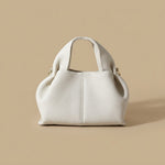 Shoulder Bag with Sculpted Handles