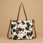 Tote Bag with Cow Print