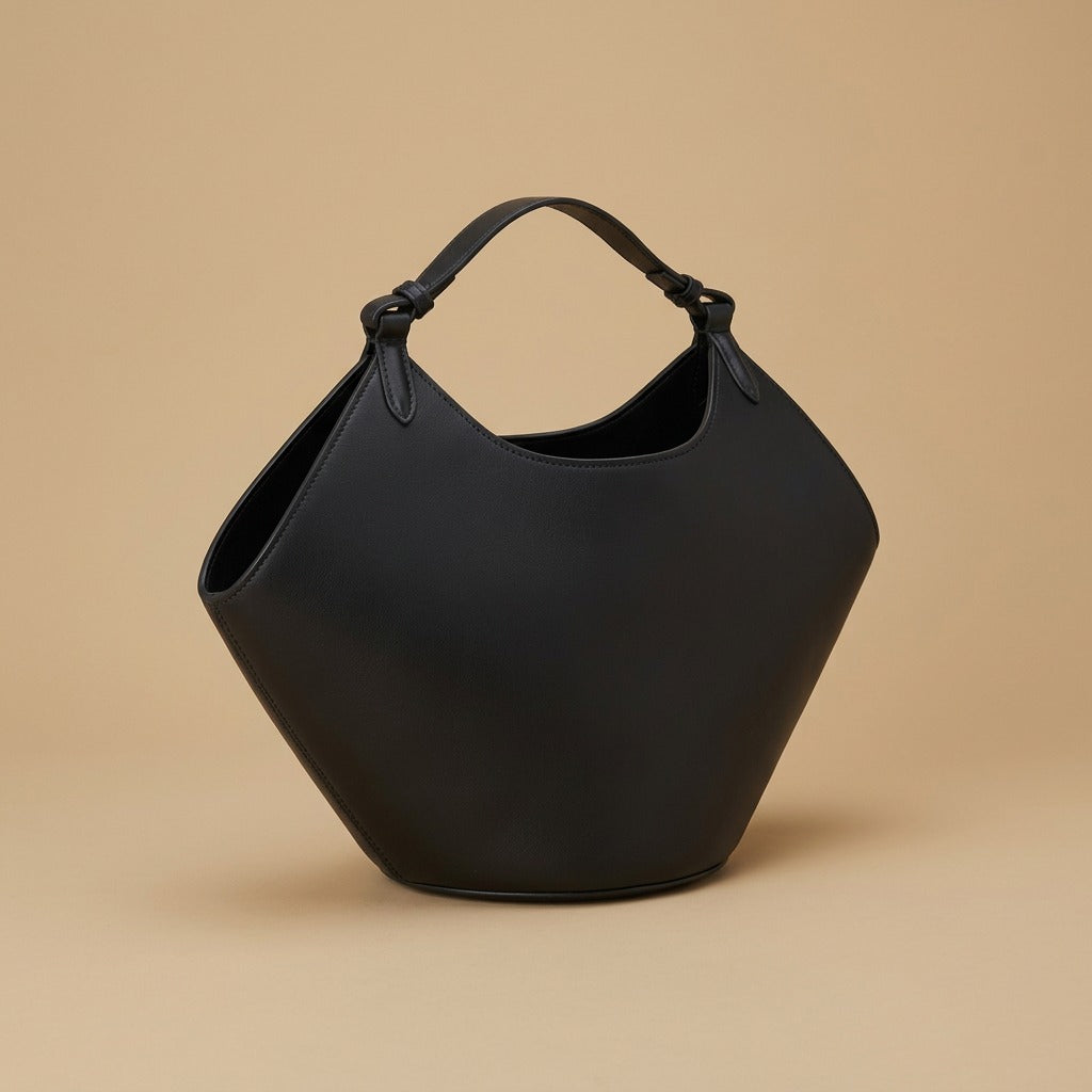 Hobo Bag with Frosted Finish