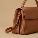 Shoulder Bag with Turn-Lock Clasp