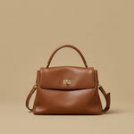 Shoulder Bag with Turn-Lock Clasp
