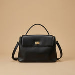 Shoulder Bag with Turn-Lock Clasp