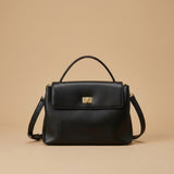 Shoulder Bag with Turn-Lock Clasp