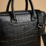 Tote Bag with Crocodile Pattern