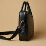 Tote Bag with Crocodile Pattern