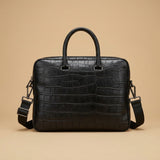 Tote Bag with Crocodile Pattern