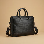 Tote Bag with Crocodile Pattern