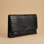 Clutch Bag with Crocodile Texture