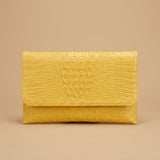Clutch Bag with Crocodile Texture