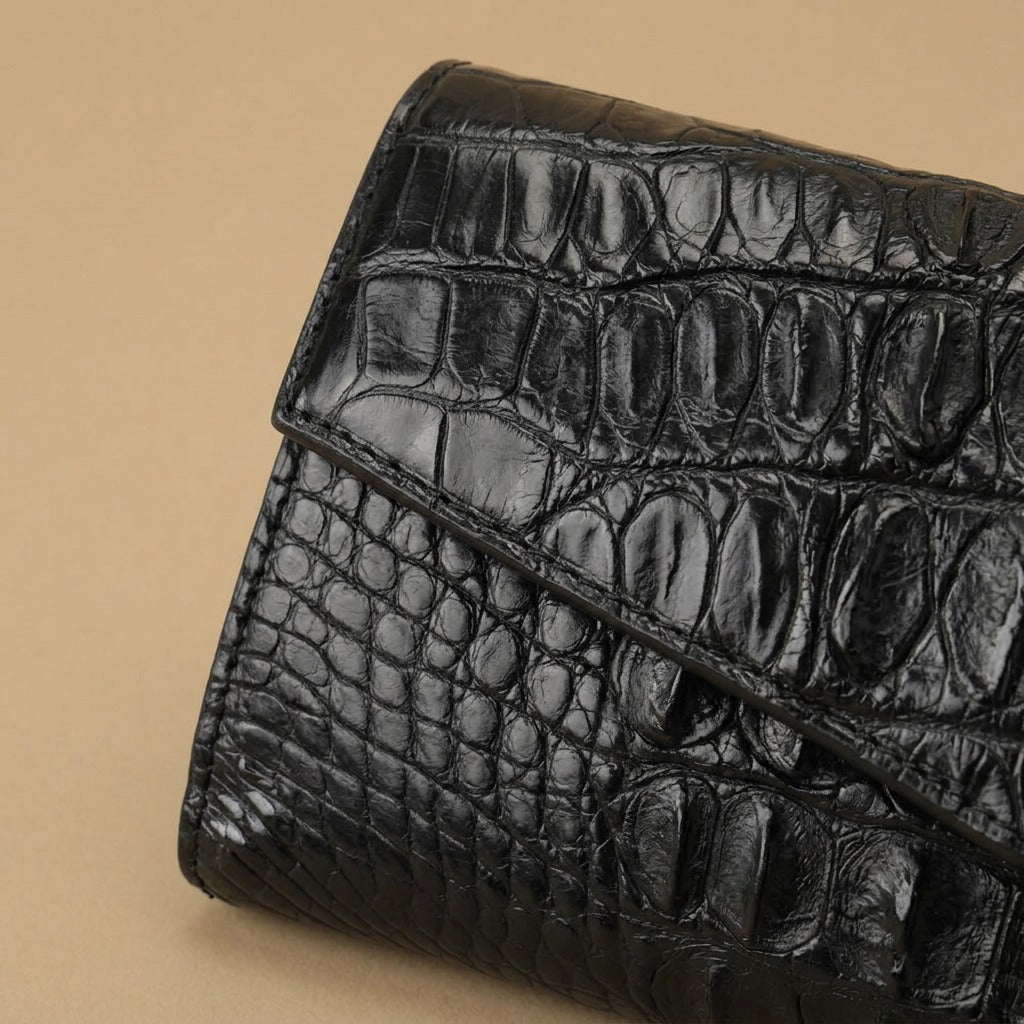 Wallet Clutch Bag with Crocodile Embossing
