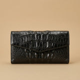 Wallet Clutch Bag with Crocodile Embossing