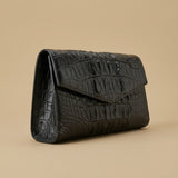 Wallet Clutch Bag with Crocodile Embossing