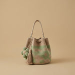 Tote Bag with Floral Crochet