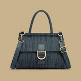 Tote Bag with D-Buckle Closure