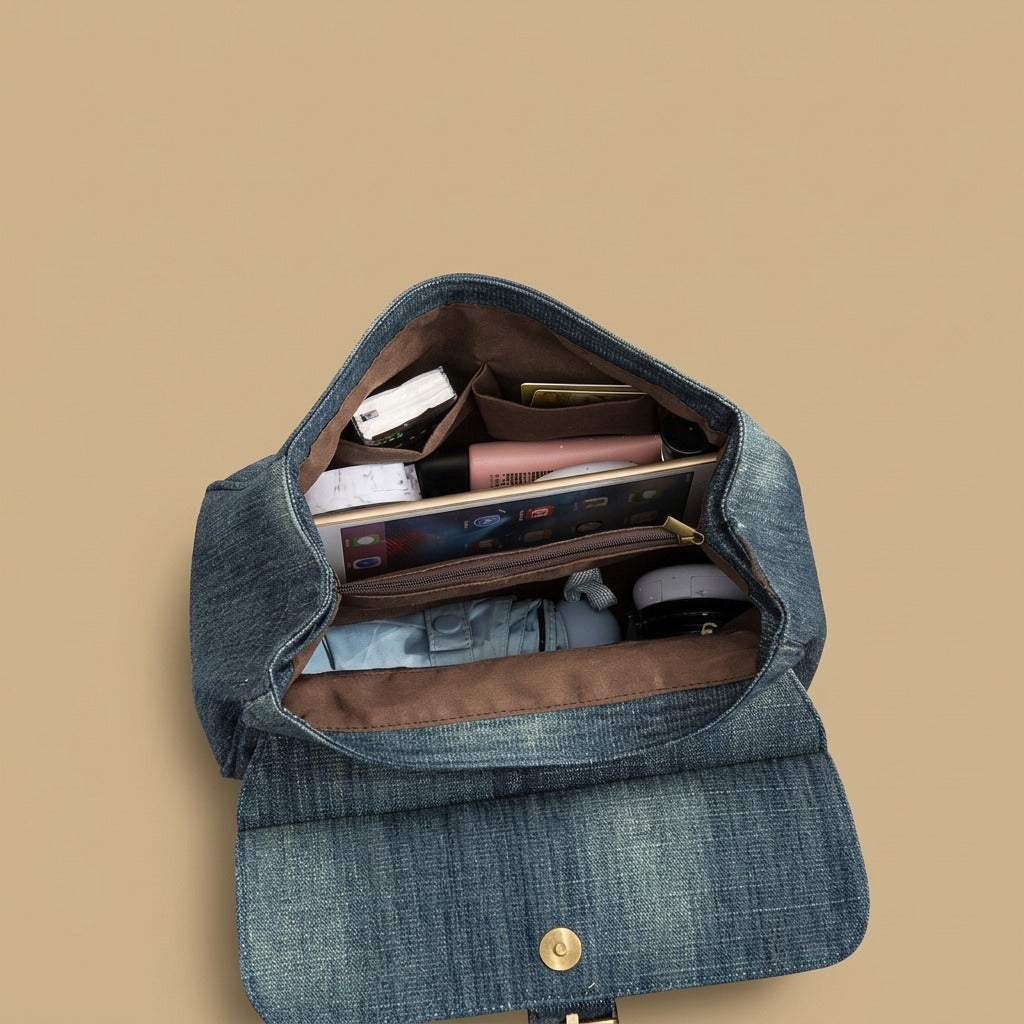 Tote Bag with D-Buckle Closure