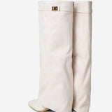 Lavista Suede knee-high boots - Creamy