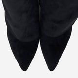 Lavista Suede Knee High Boots - Black