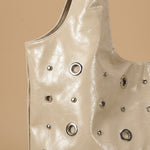 Tote Bag with Studded Detail