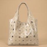 Tote Bag with Studded Detail