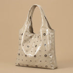 Tote Bag with Studded Detail