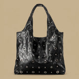 Tote Bag with Studded Detail