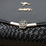 Shoulder Bag with Floral Clasp