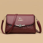 Shoulder Bag with Floral Clasp