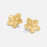 Gold Blossom Stud Earrings