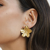 Gold Blossom Stud Earrings
