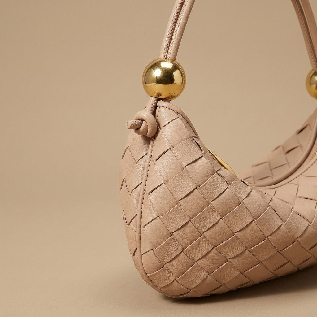 Hobo Bag with Ball Detail