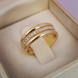 Duo Band Zirconia Ring