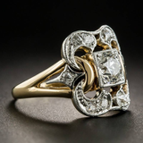 Ornate Gold Zirconia Ring