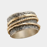 Antique Gold & Silver Filigree Ring