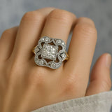 Ornate Gold Zirconia Ring