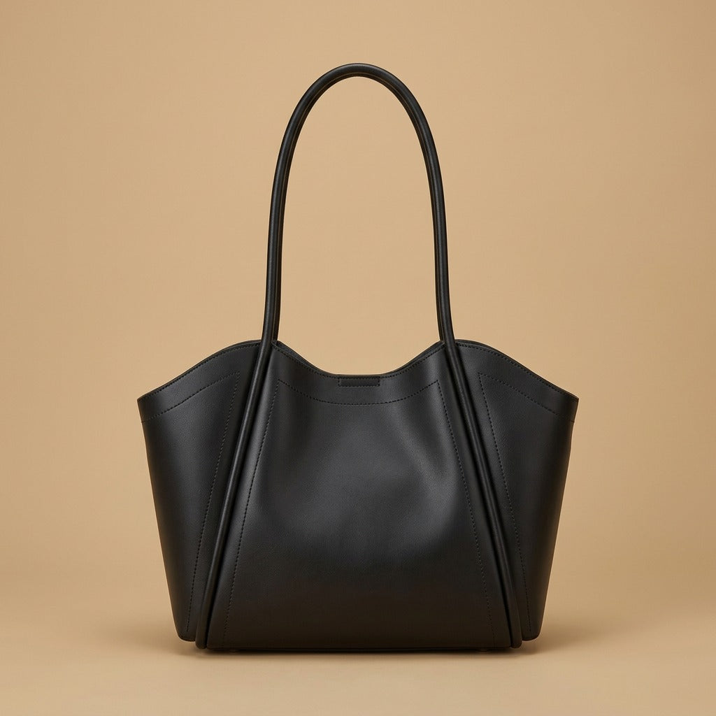 Tote Bag with Sculpted Panels