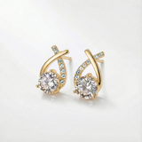 Cross Cubic Zirconia Earrings