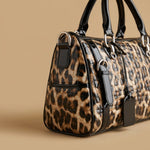 Tote Bag with Leopard Print