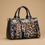 Tote Bag with Leopard Print