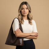 Hobo Bag for Women in Vegan Leather - Work Handbag
