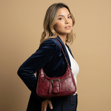 Shoulder Bag with Buckle Detail