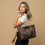 Tote Bag Women Chain Strap Monogram Handbag